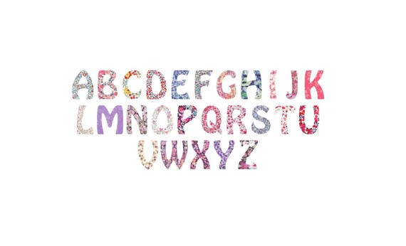 Applique /à coudre sur chapeau LA HAUTE DIY Embroidered patches thermocollants 26/ Lettres de lalphabet T-shirt v/êtements sacs /à dos