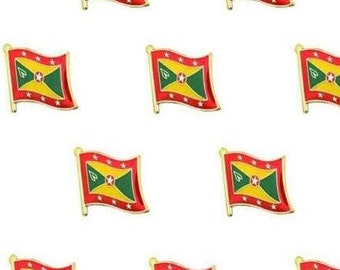 SpiceGrenada Grenada Flag Pin Souvenir.