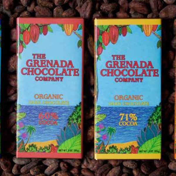 Bio Grenada Schokolade. Grenada Chocolate Company. PRODUKT VON GRENADA