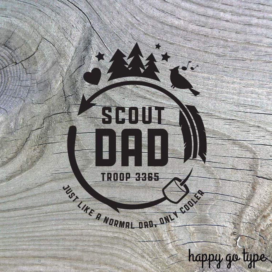 Girl Scout Dad Shirt Design 14 Custom Digital File  Etsy-1300