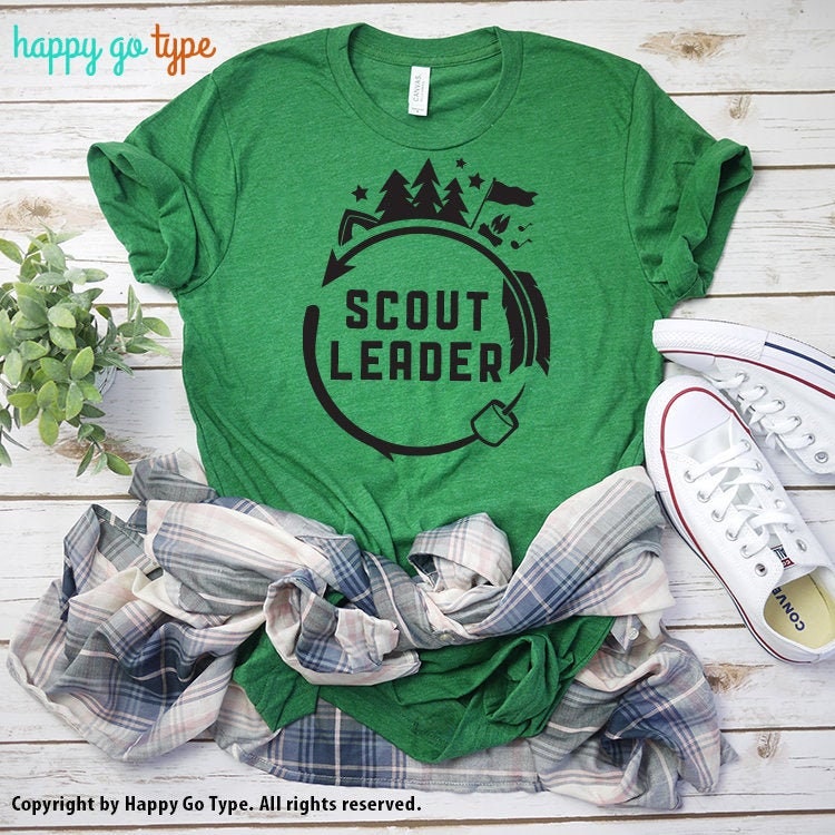 Girl Scout or Boy Scout Leader Shirt Design 40 Instant Etsy
