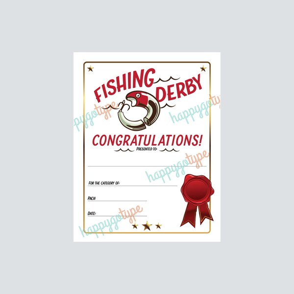 Pinewood Derby Certificate Etsy