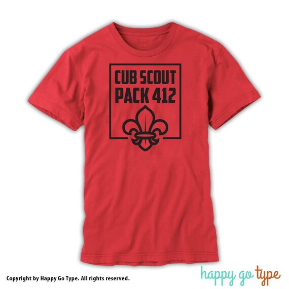 Cub Scout Shirt Design 135 Custom Digital File - Etsy