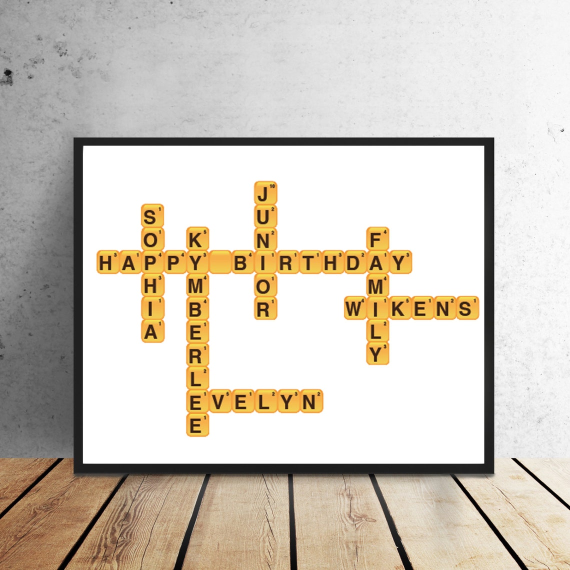 Words With Friends Print Custom Digital File  Etsy