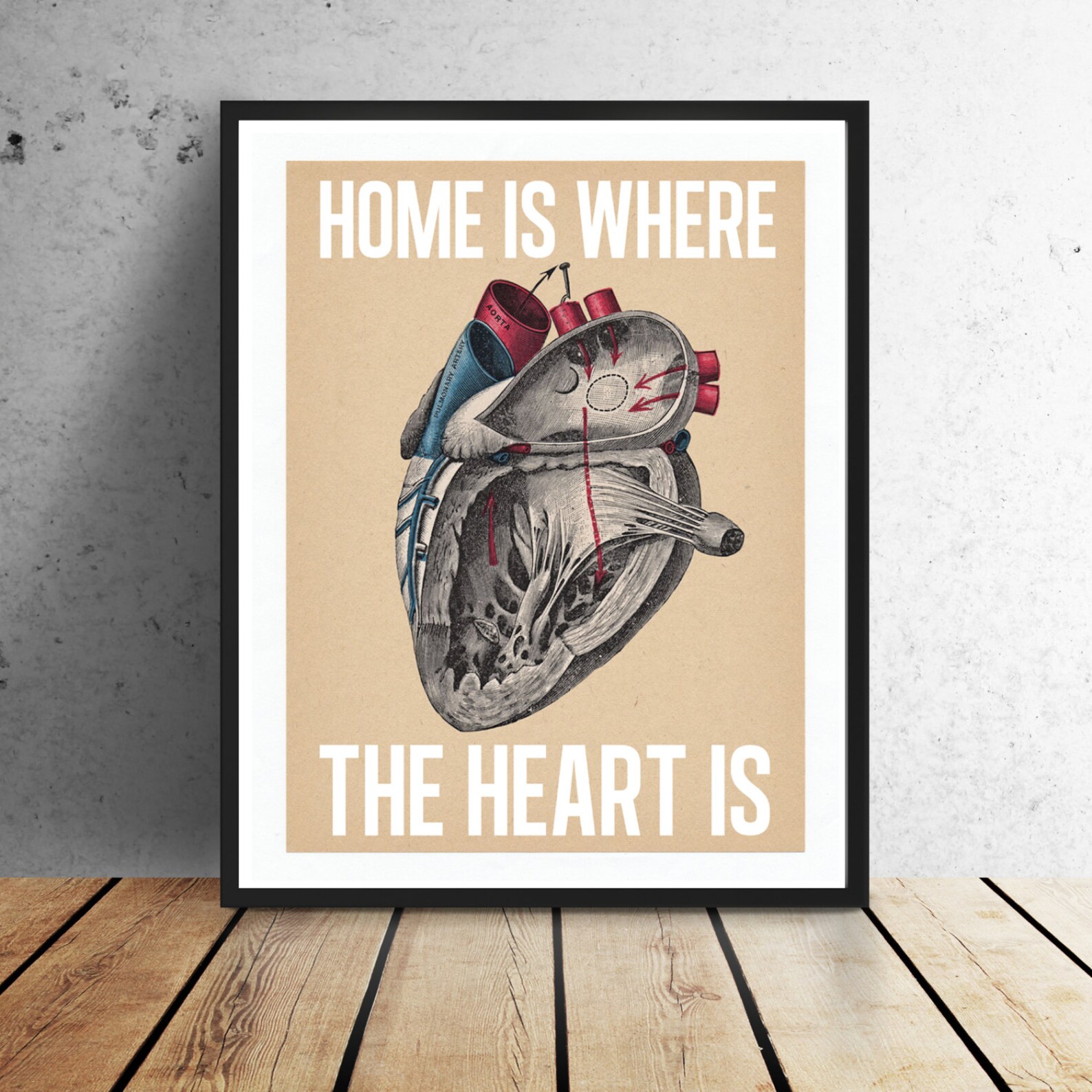 Home is Where the Heart Is. Print Instant Download Etsy