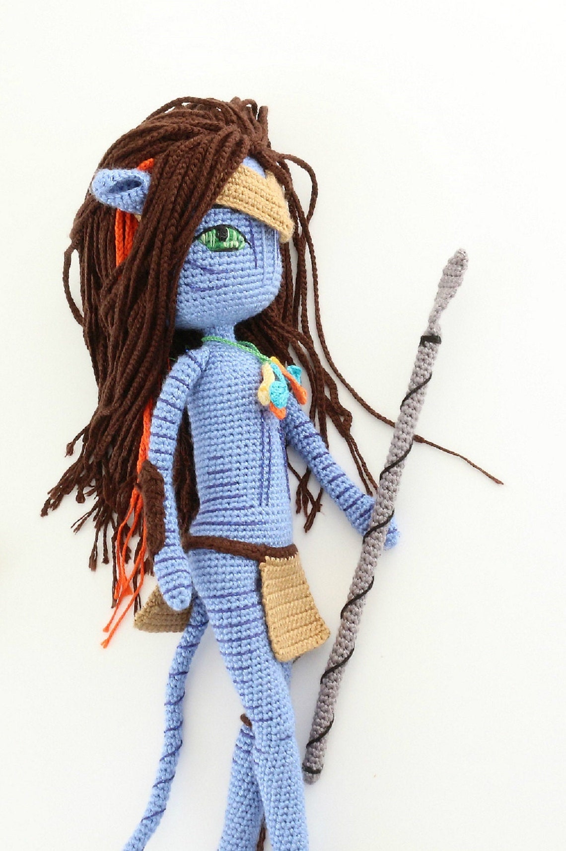 Amigurumi Blue Avatar Doll Crochet Neytiri Toy Pattern Pdf Etsy Ireland
