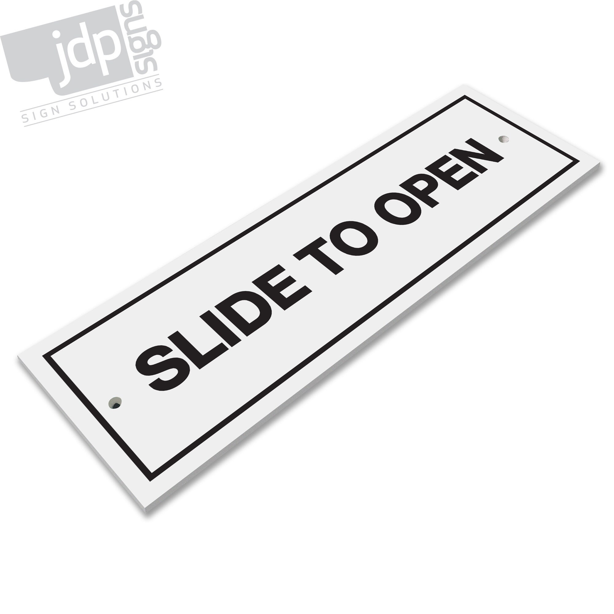 Slide to Open 3mm Rigid PVC Board Sign - 21 Colours - Etsy