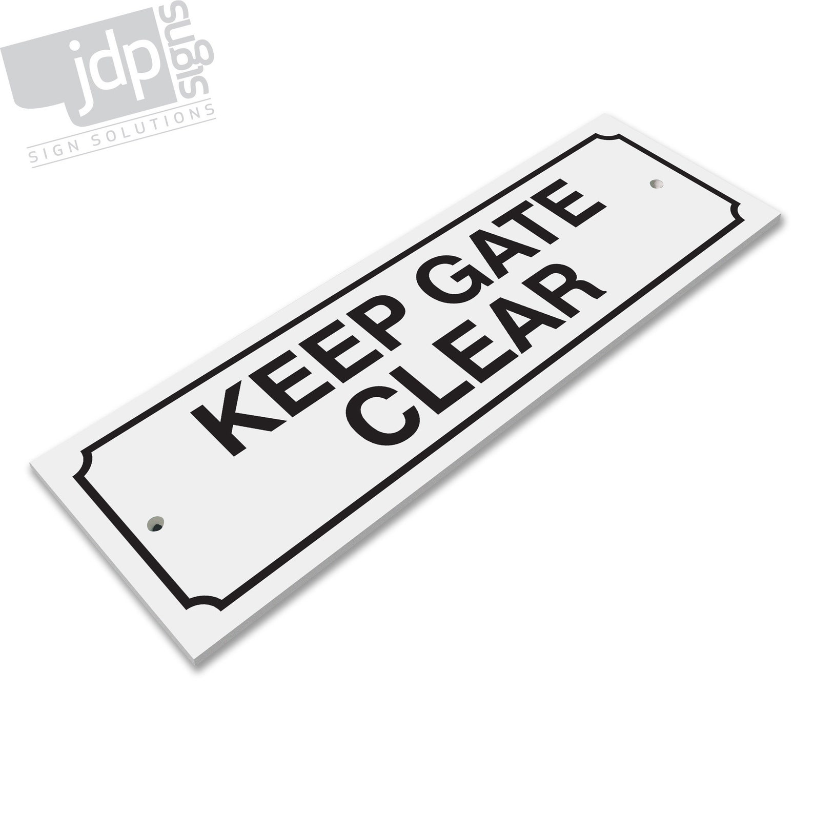 Keep Gate Clear 3mm Rigid PVC Board Sign 21 Colours Etsy UK