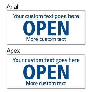 Personalised Custom Made Open Closed Hanging Sign, Shop Window/door ...