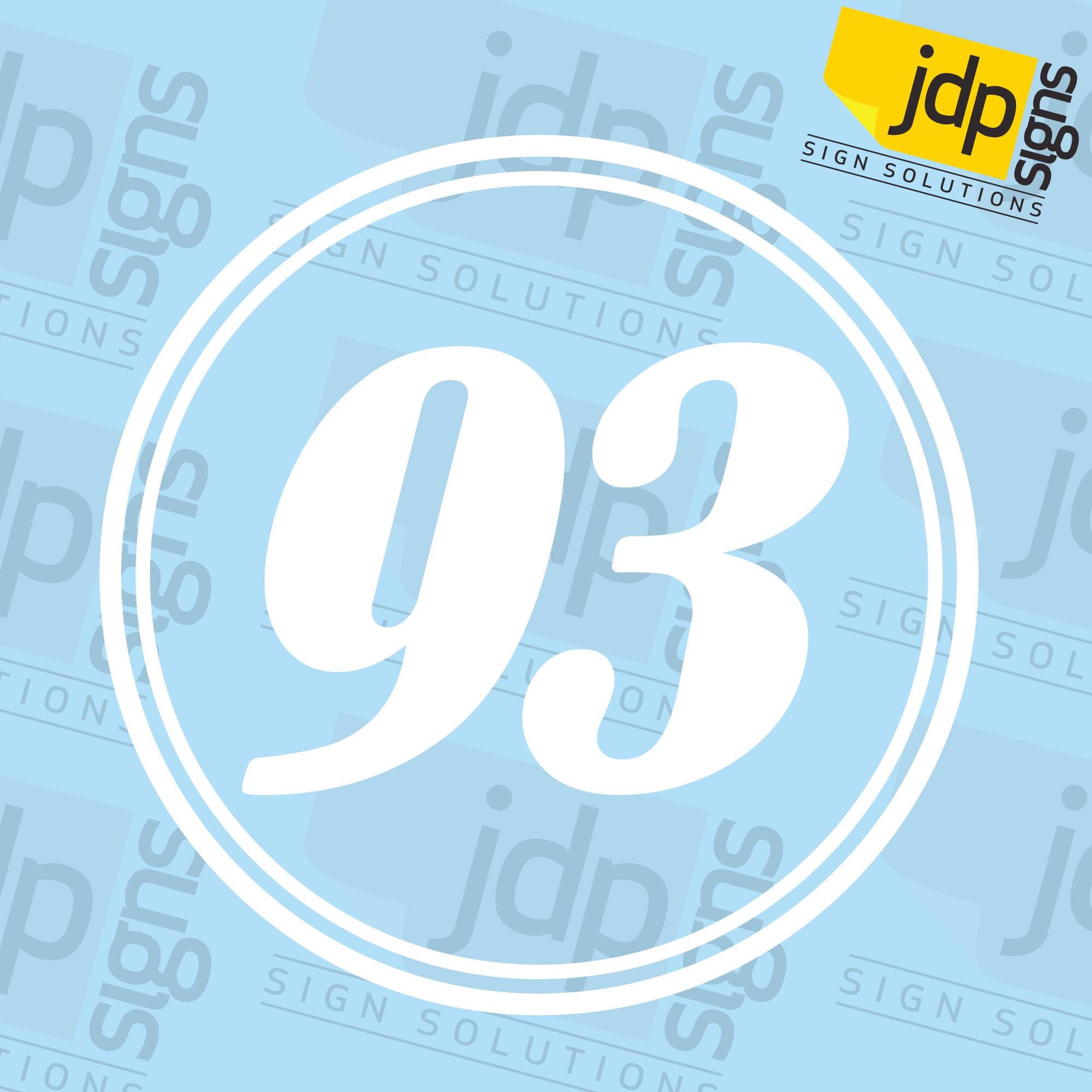 3x Custom Race Numbers Name Stickers Decals Vinyl Racing Dirt