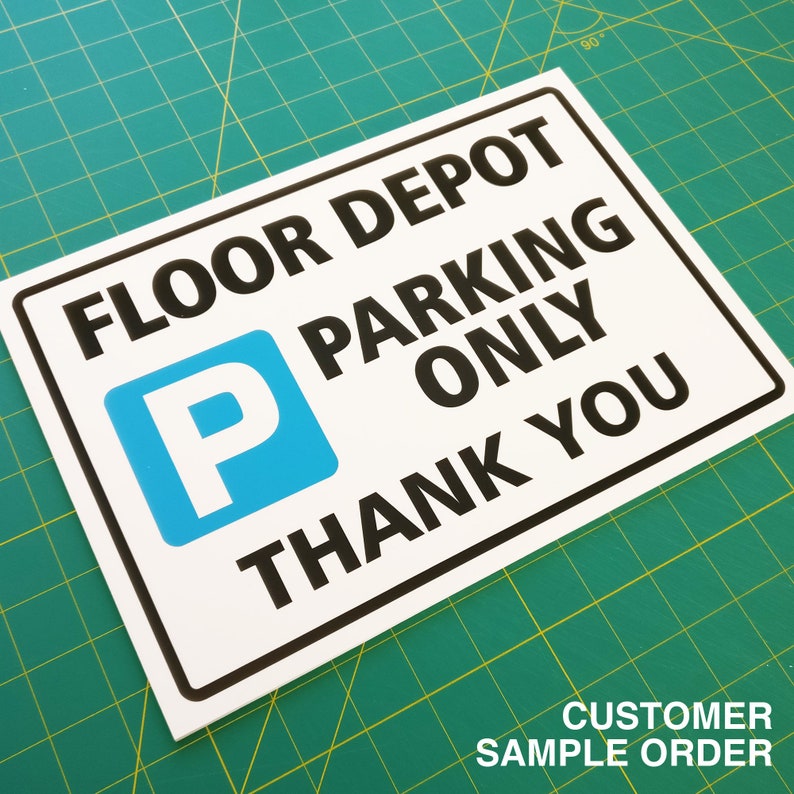 Custom Made Parking Sign Personalised for Your Requirements Etsy