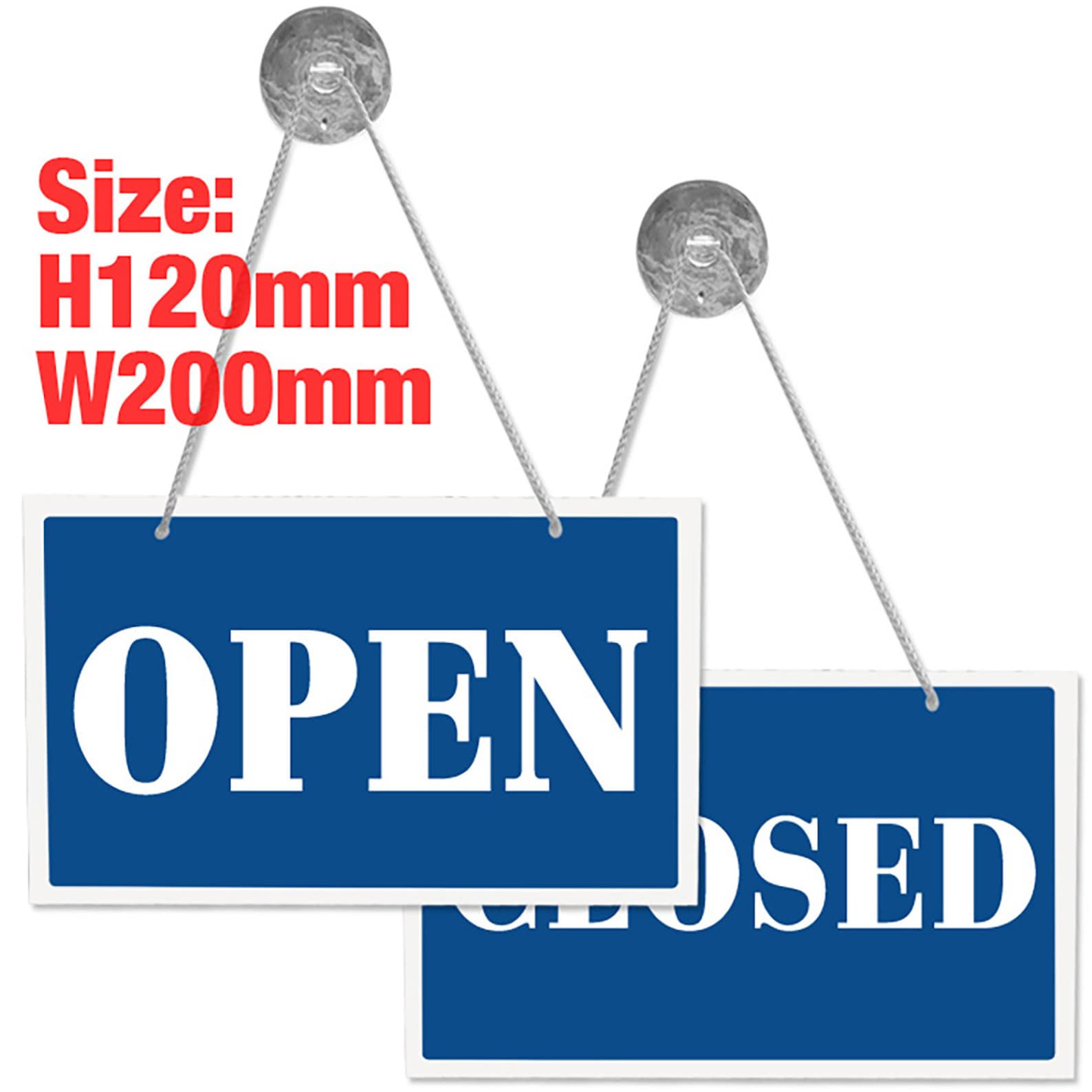 Open and Closed 3mm Rigid Hanging 120mm X 200mm Sign Shop - Etsy
