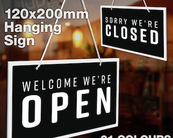 Sign 280mm / 28cm Diameter Wall Sign, Stall Sign, Shop Sign, Open