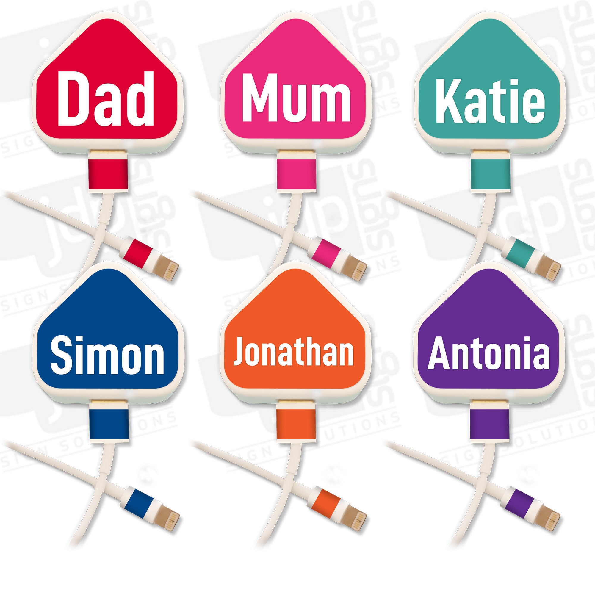 iPhone Charger Sticker Personalised USB Decal Set Plug STICKER ONLY -…
