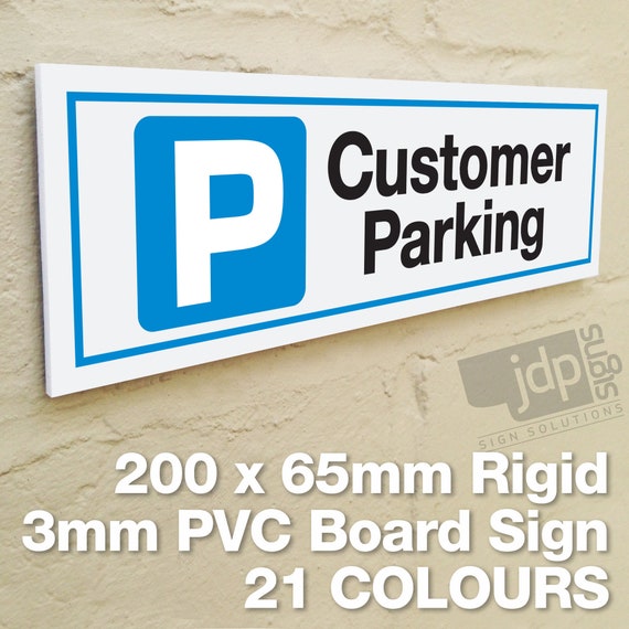 Targhetta per parcheggio in PVC espanso, 200 x 300 mm, spessore 3 mm