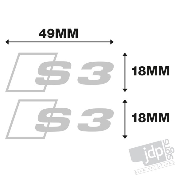 Electronics & Accessories 2x Audi S3 Car Door Wing Mirror Etched Effect