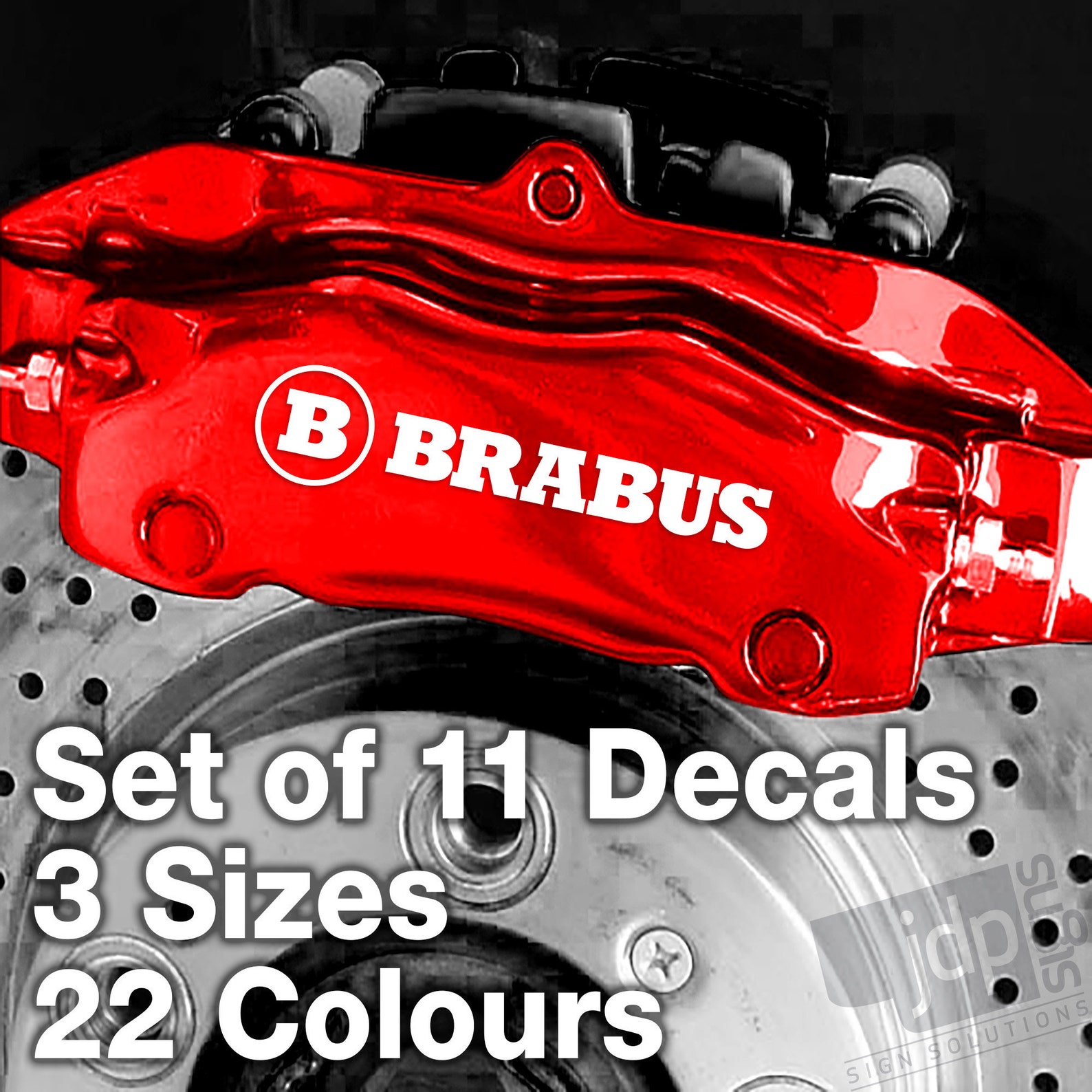 Brabus Quality Brake Caliper Decals Stickers 3 SIZES 11 Etsy