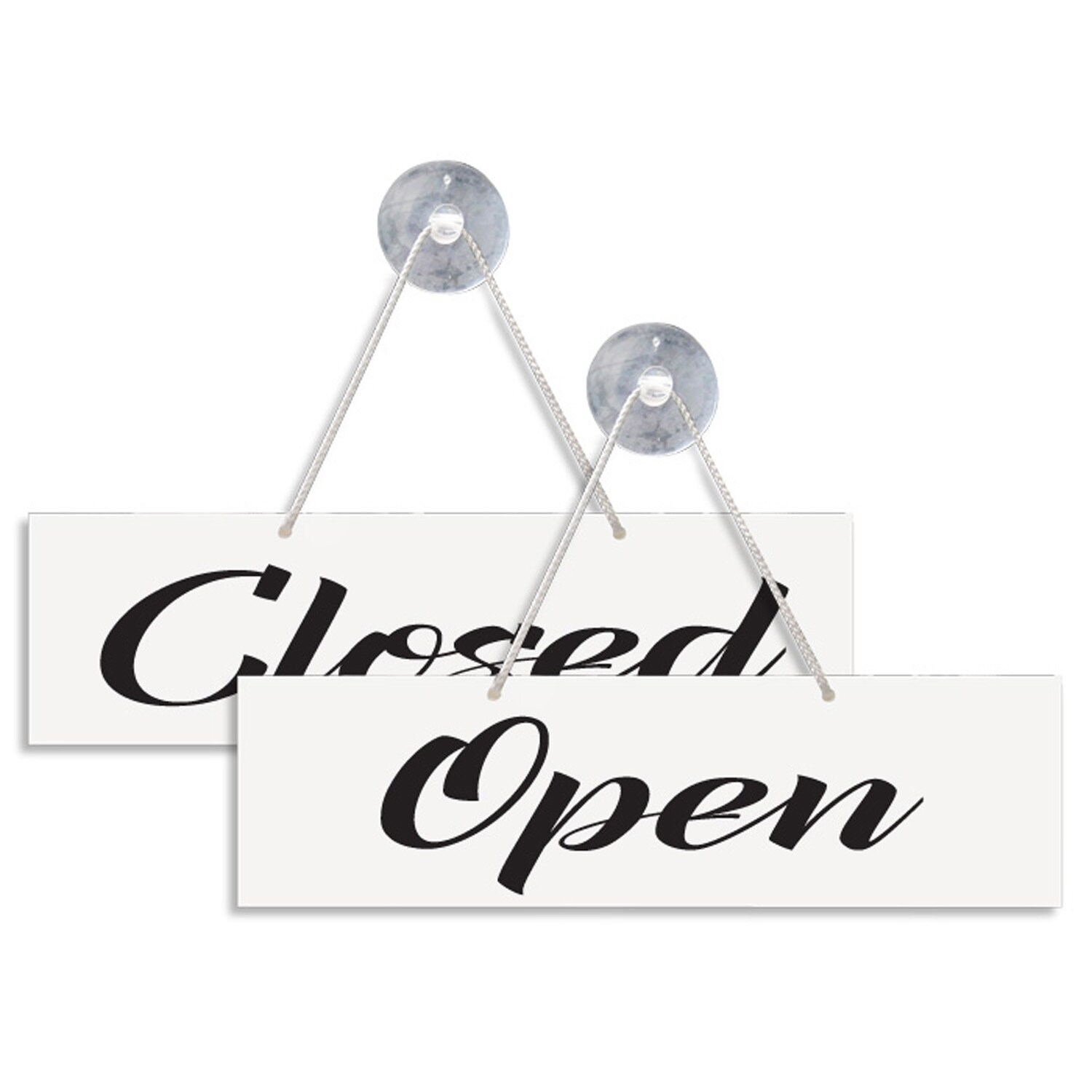 Open and Closed 3mm Rigid Hanging Sign 65mm X 240mm Shop - Etsy UK