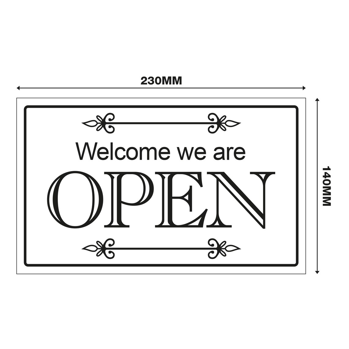 Welcomesign Sorry Welcome We Are Open / Sorry We Are Closed 3mm Rigid 140mm X 230mm Sign ...