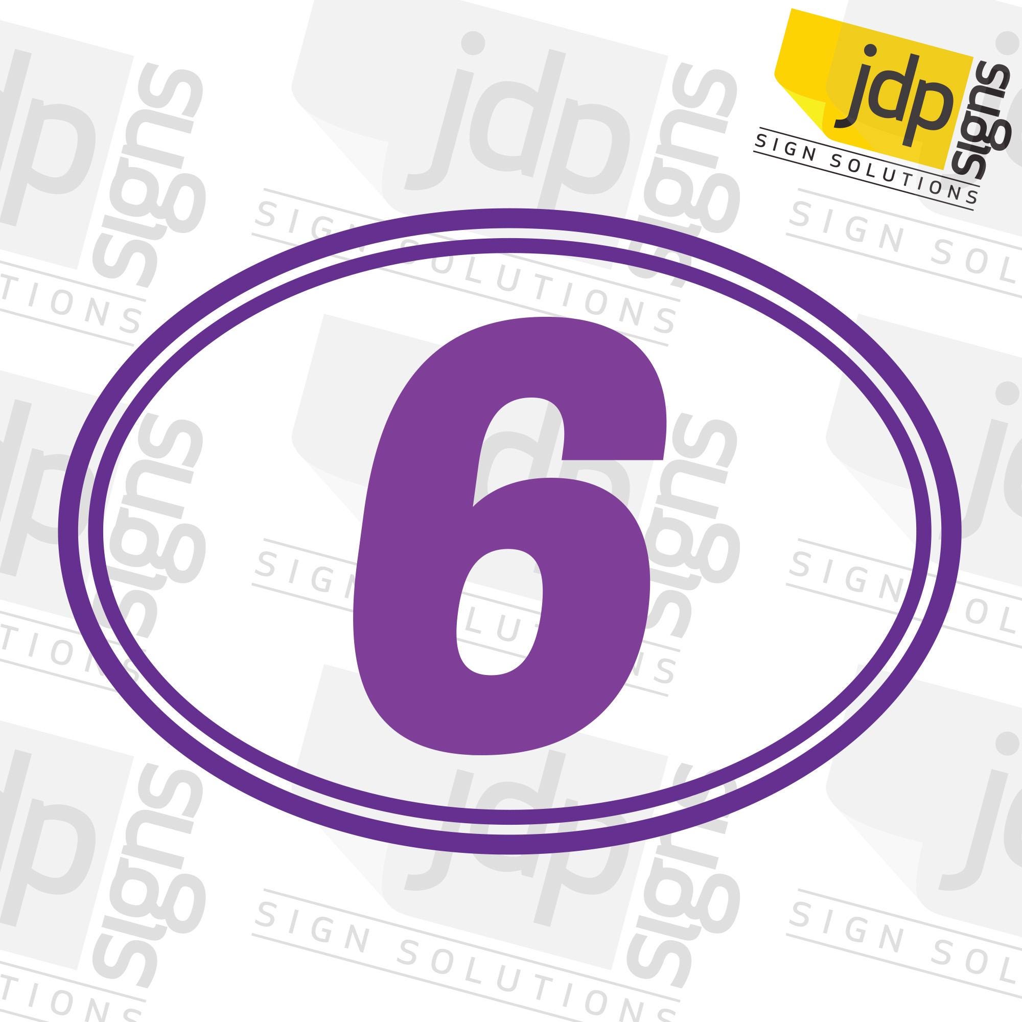 Oval Racing Numbers 2 X Custom Oval Race Numbers Vinyl Stickers Motocross Kart Decals Mx ...