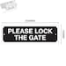 Please Lock the Gate 3mm Rigid PVC Board Sign 21 Colours - Etsy UK