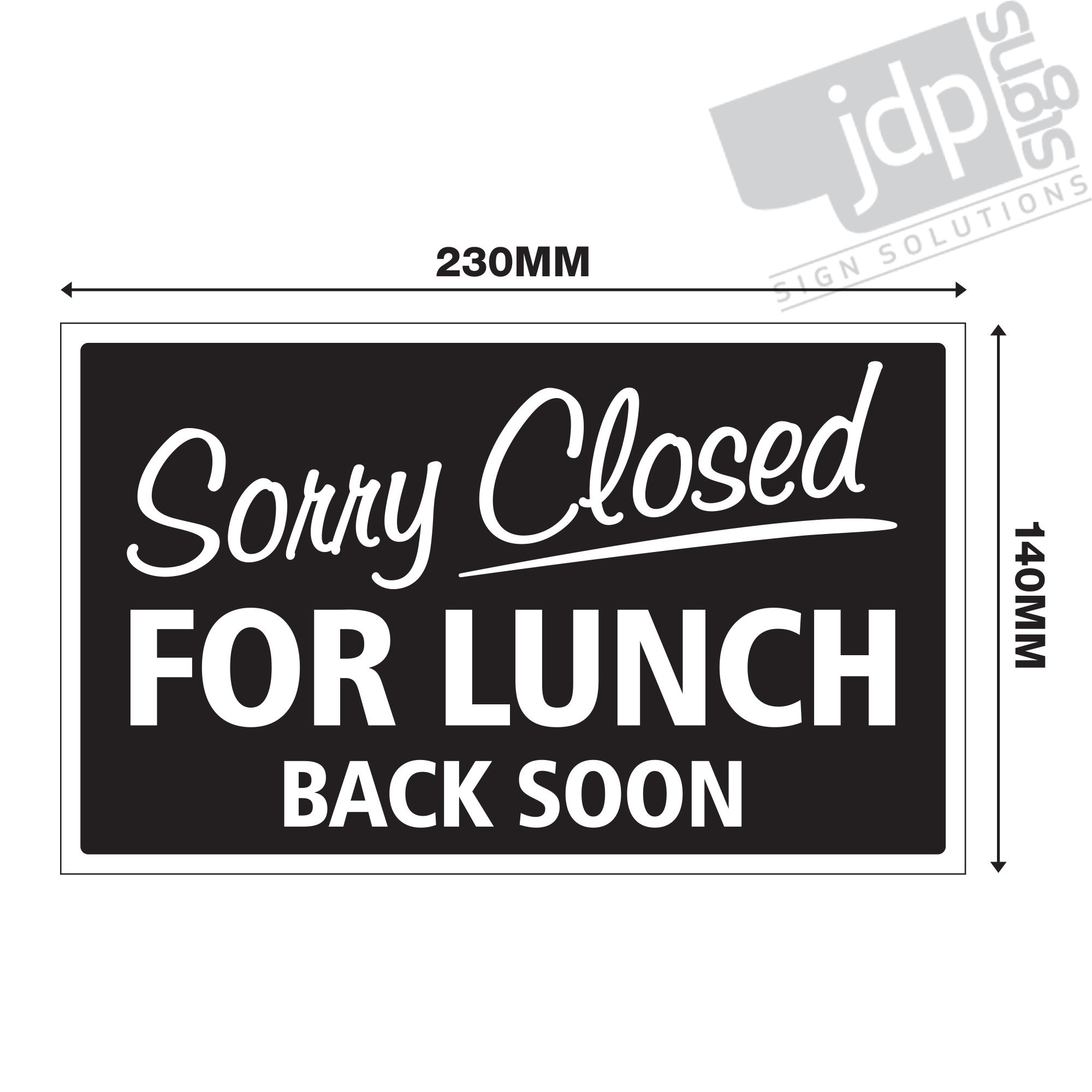 sorry-closed-for-lunch-back-soon-3mm-rigid-140mm-x-230mm-sign-shop-window-door-21-colours-etsy for Free Printable Closed For Lunch Sign Sorry Closed for Lunch Back Soon 3mm Rigid 140mm X 230mm Sign, Shop Window Door - 21 Colours - Etsy for Free Printable Closed For Lunch Sign