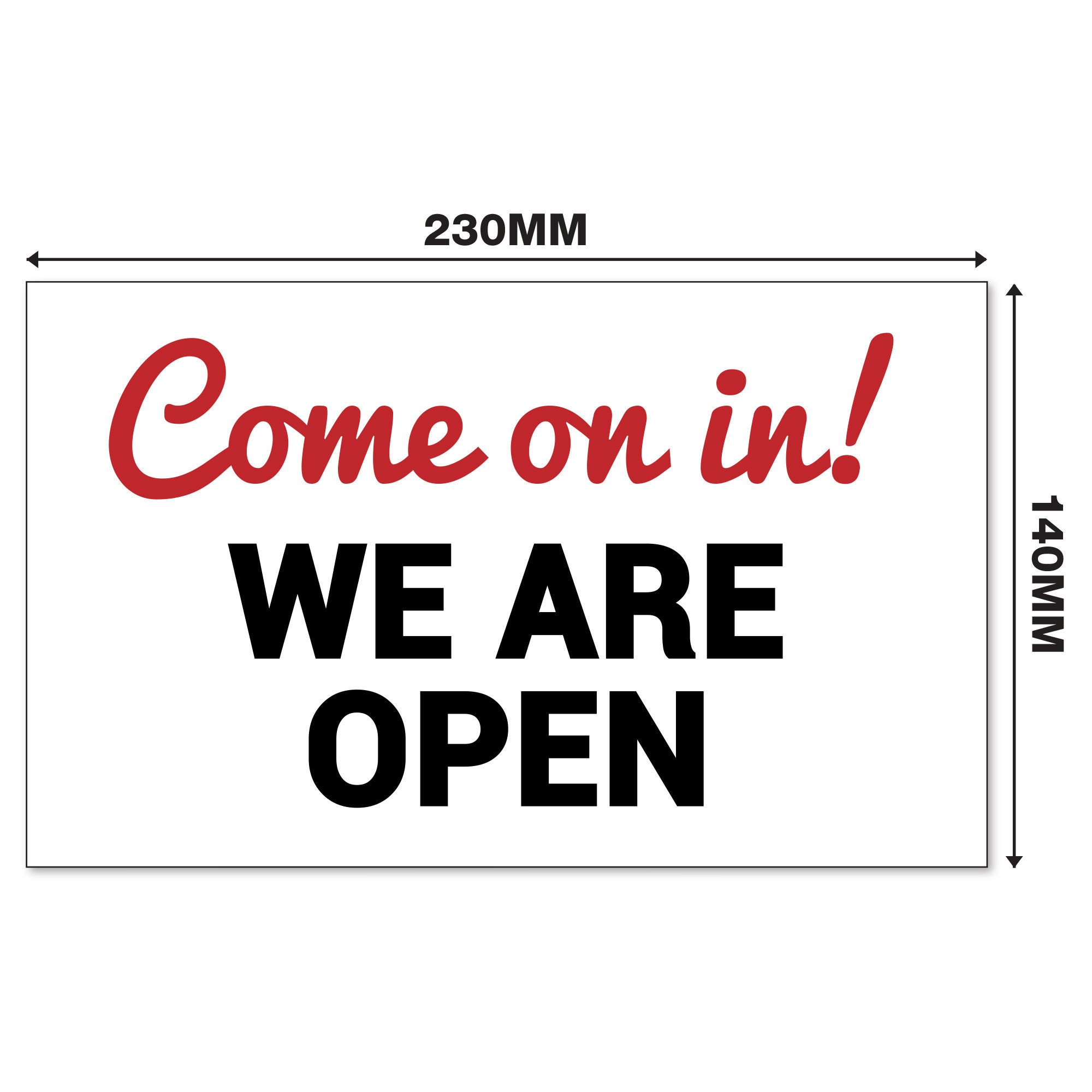 Come on in We're Open / Sorry We're Closed 3mm Rigid - Etsy