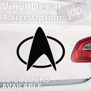 Naklejka Star Trek - naklejka winylowa na okno samochodu, zderzak laptopa - 4 opcje rozmiaru - dostępne 22 kolory