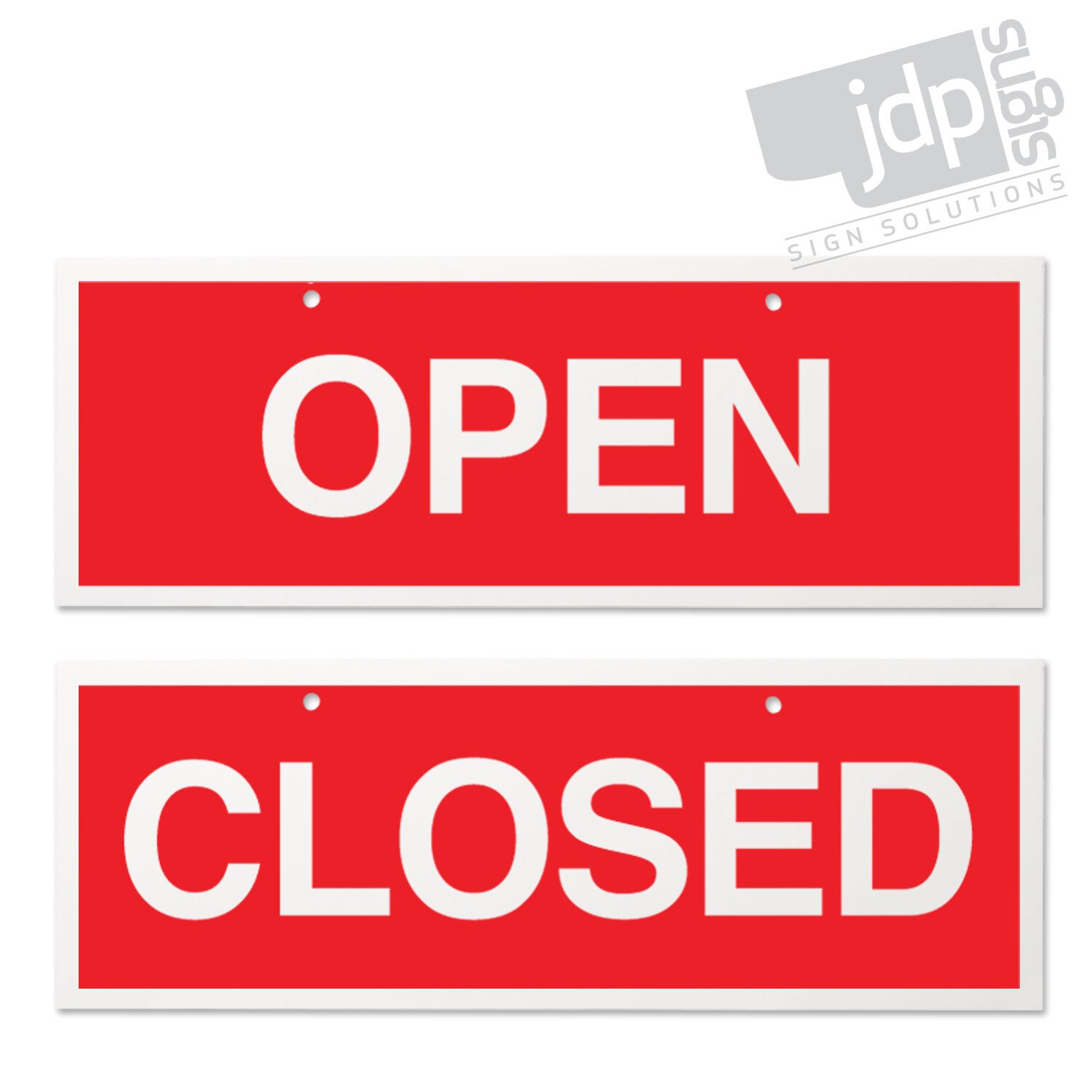 Open and Closed 3mm Rigid 75mm X 210mm Sign Shop Window Door | Etsy