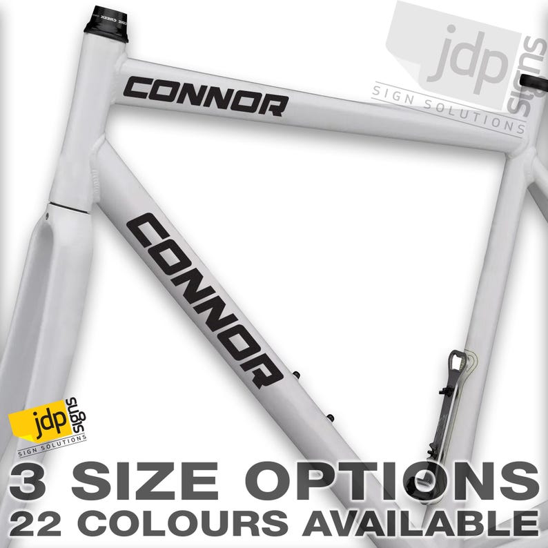 X2 Personalised Bike Frame Name Stickers Vinyl Decal Cycle BMX - 22 ...