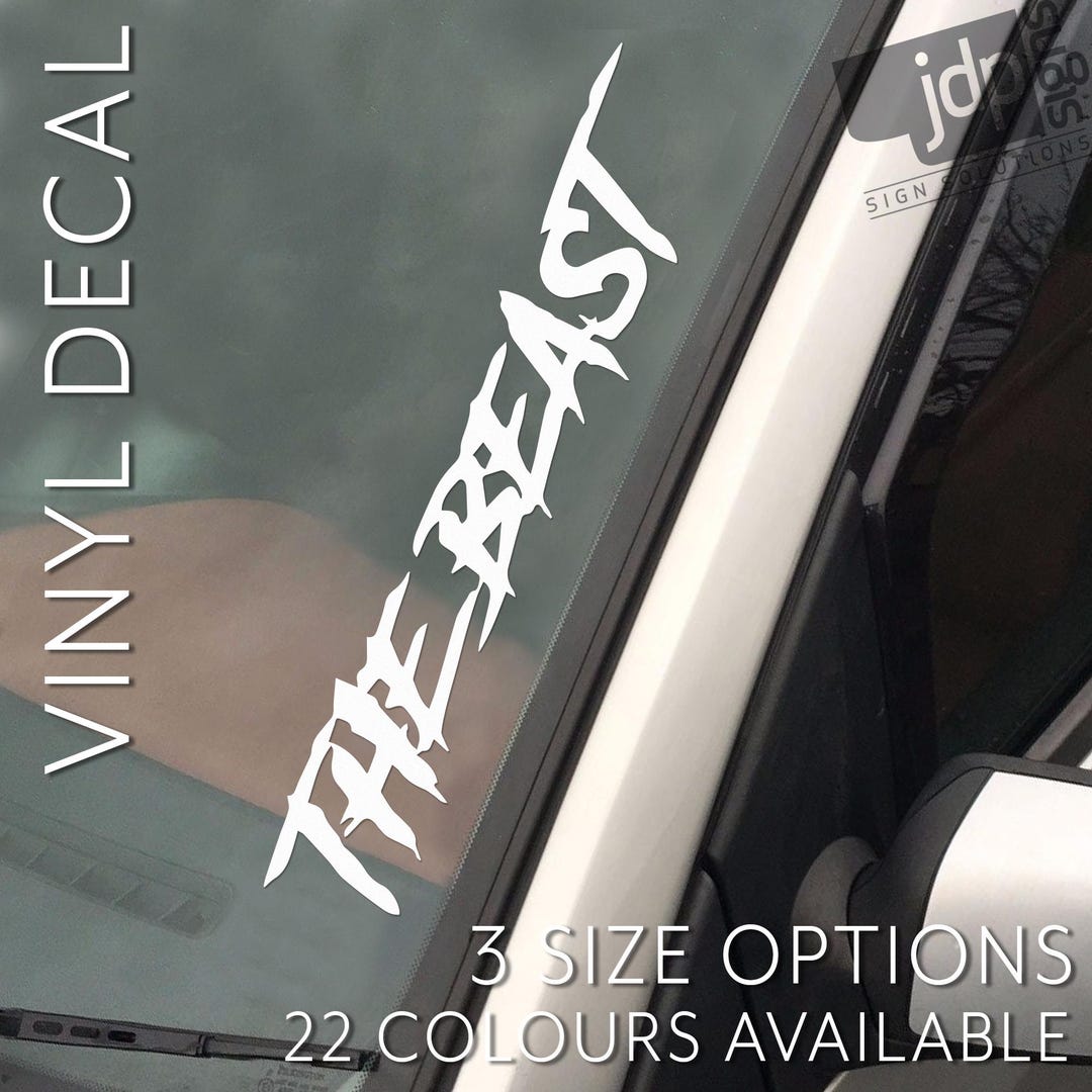 The Beast Vinyl Decal Sticker Car Laptop Window Racing - 3 Sizes - 22 ...