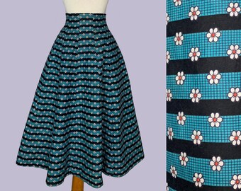 New Look 1950s Super High Waisted Full Skirt / 50s fashion / Pinup / Rockabilly / Swing
