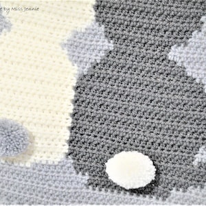 Crochet Baby Blanket Pattern, Bunny Blanket pattern, Baby Afghan pattern image 3