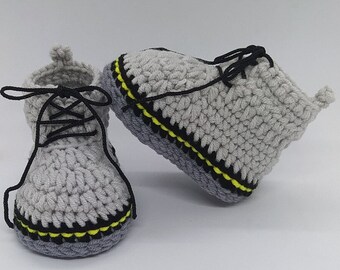 DM style baby booties, Crochet booties, Docmartin boots