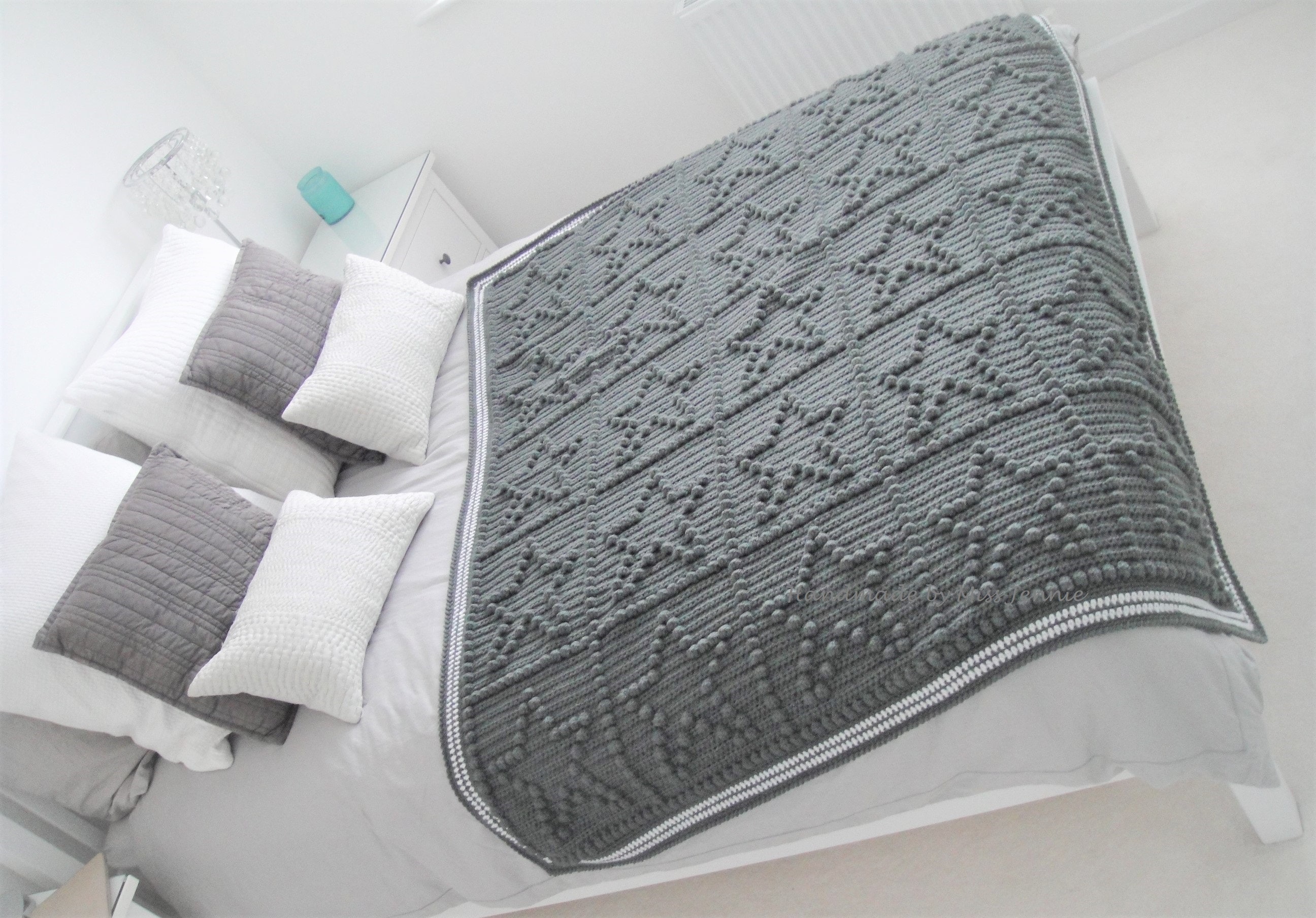 Star Crochet Blanket Bed Blanket Large Chunky Afghan Sofa Etsy UK