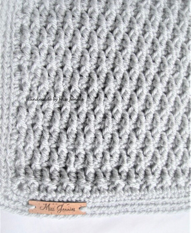 PDF Waterfall Crochet Blanket Pattern, Blanket Pattern, Afghan pattern, Alpine Stitch, Easy Pattern image 2