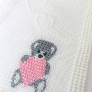 Teddy Bear Crochet Baby Blanket Pattern (PDF Pattern)