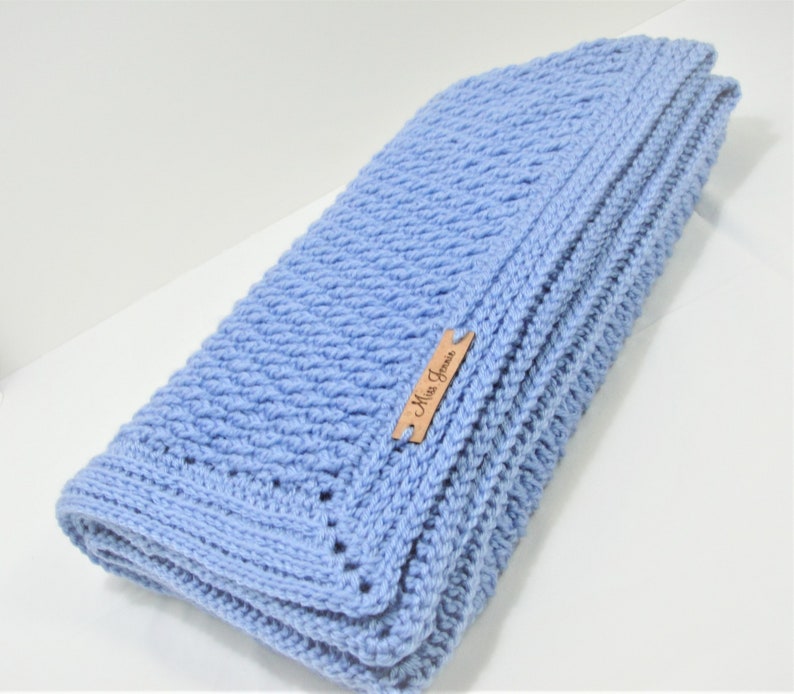 PDF Waterfall Crochet Blanket Pattern, Blanket Pattern, Afghan pattern, Alpine Stitch, Easy Pattern image 6