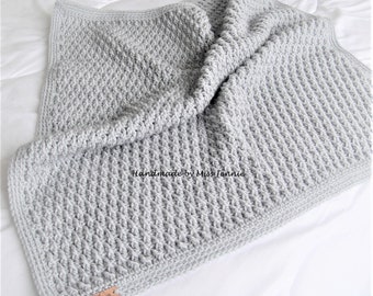Waterfall Crochet Blanket Pattern: Easy Alpine Stitch (PDF Pattern)