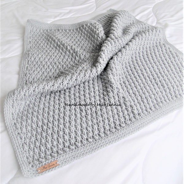 PDF Waterfall Crochet Blanket Pattern, Blanket Pattern, Afghan pattern, Alpine Stitch, Easy Pattern