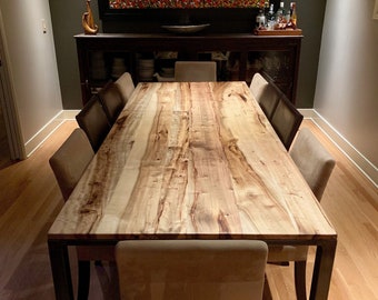 Oregon Myrtle Hardwood Dining Table