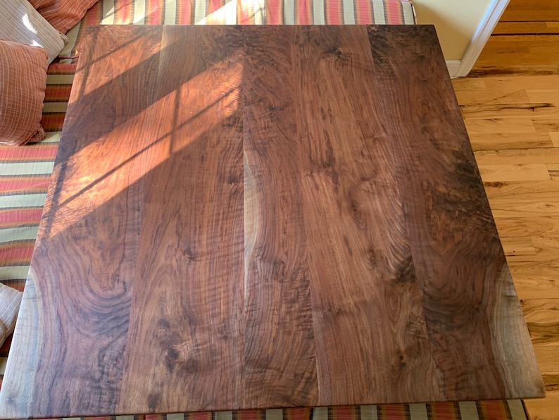 Black Walnut Dining Table, Steel leg walnut table, Modern dining table, Sustainable table, Reclaimed Wood, Industrial Table, Handmade table image 9