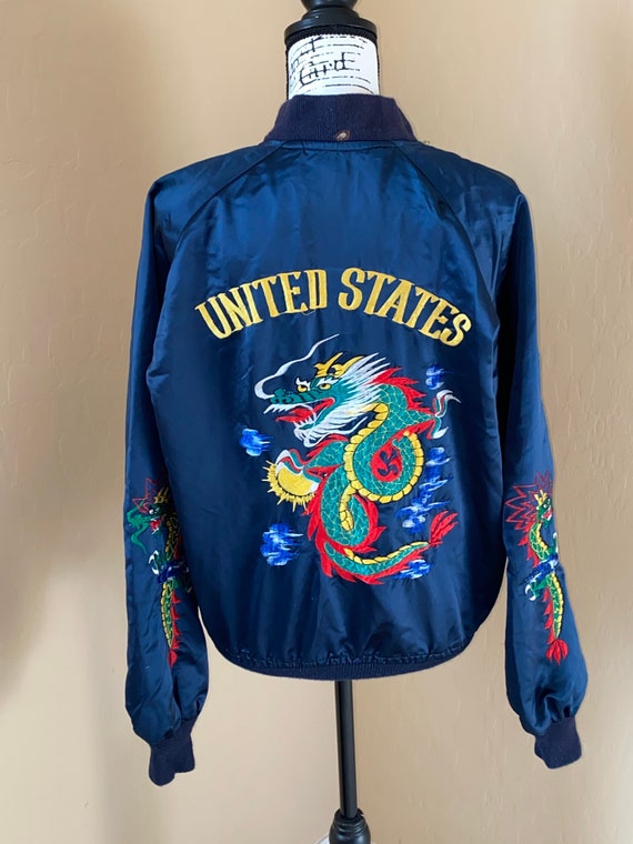 Korean Vintage Souvenir Bomber Jacket
