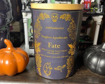 8oz Fate inspired by Adalyn Grace’s Belladonna/Foxglove Wood Wick candle