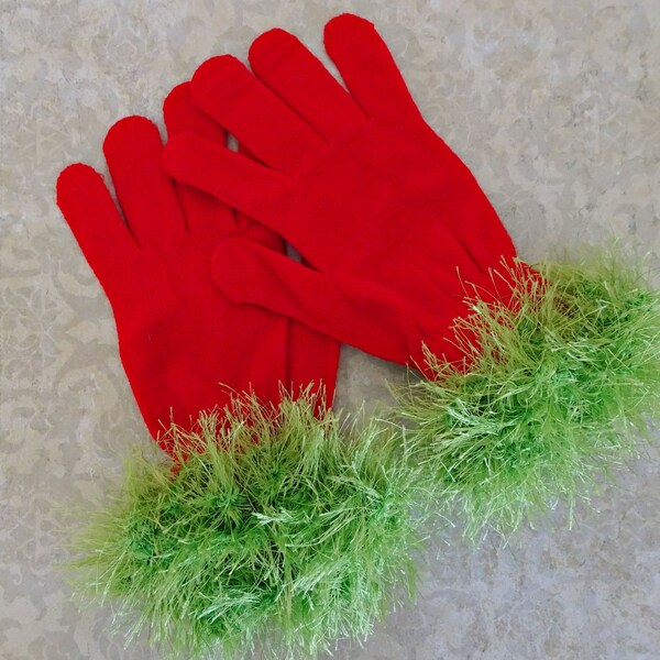 Grinch Gloves - Etsy