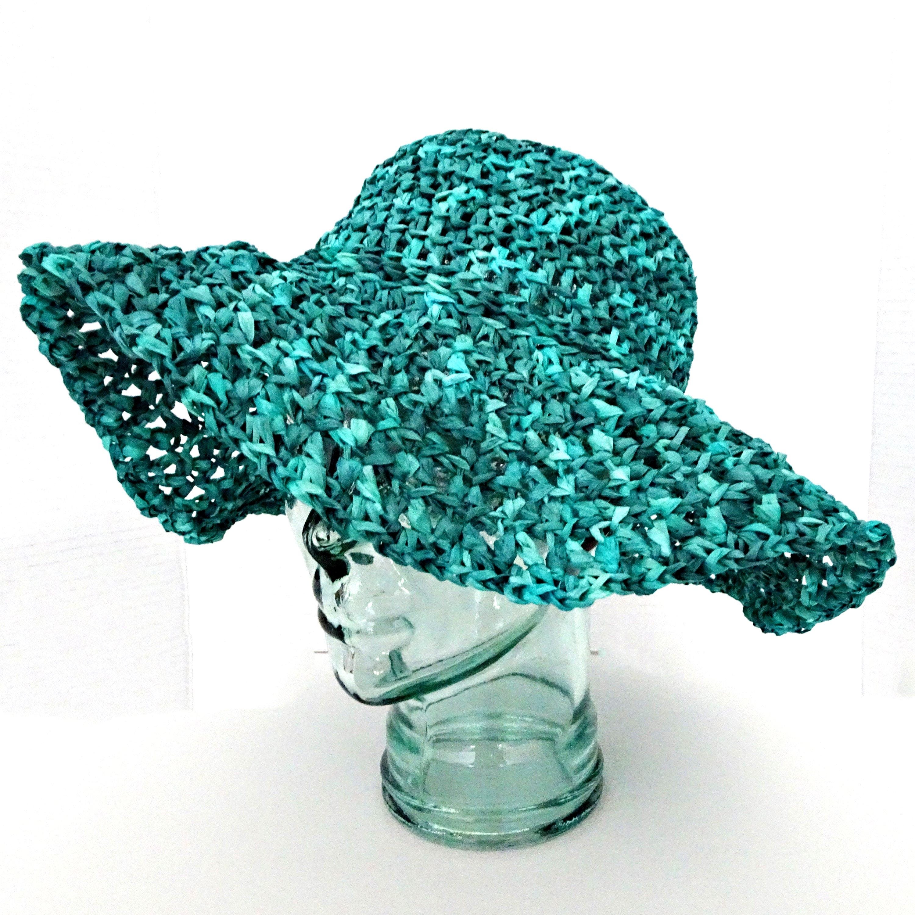 Turquoise Floppy Hat - Etsy display picture 3