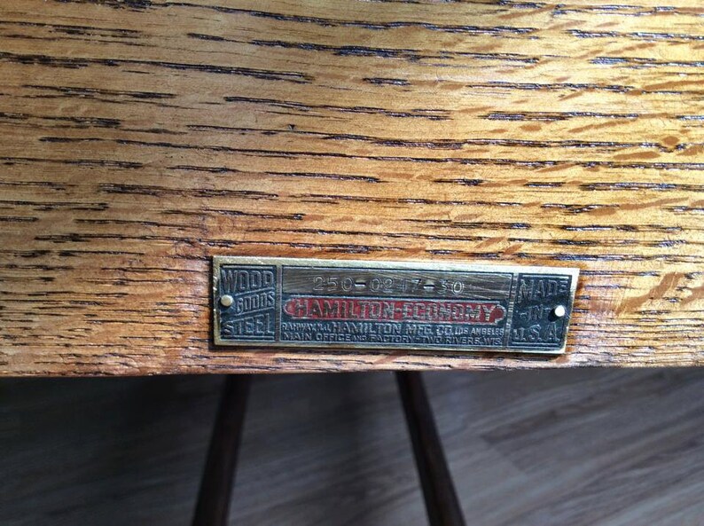 Vintage Hamilton Economy Drafting Table Etsy