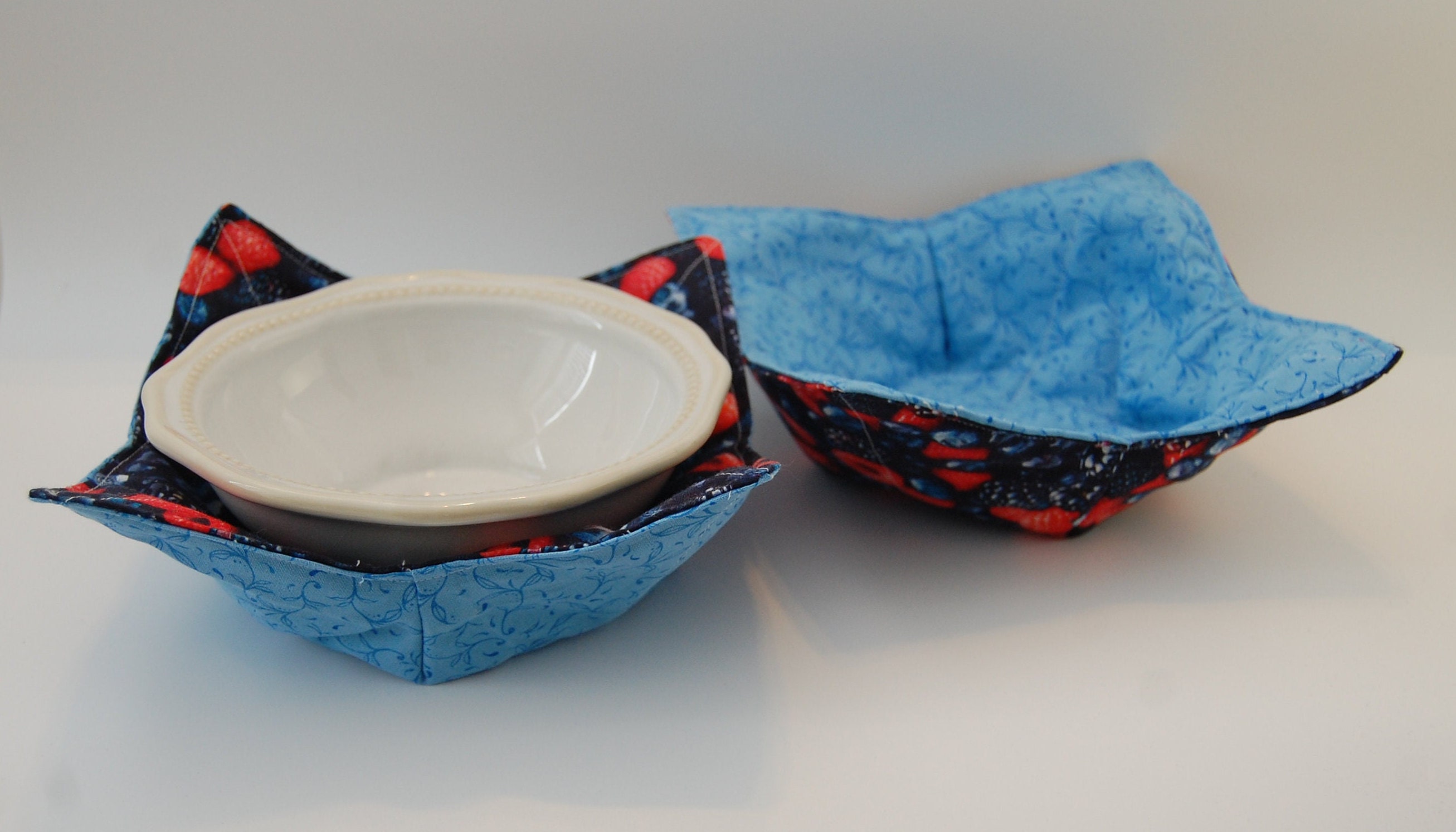 Quilted Bowl Holder Koozie Set of 2