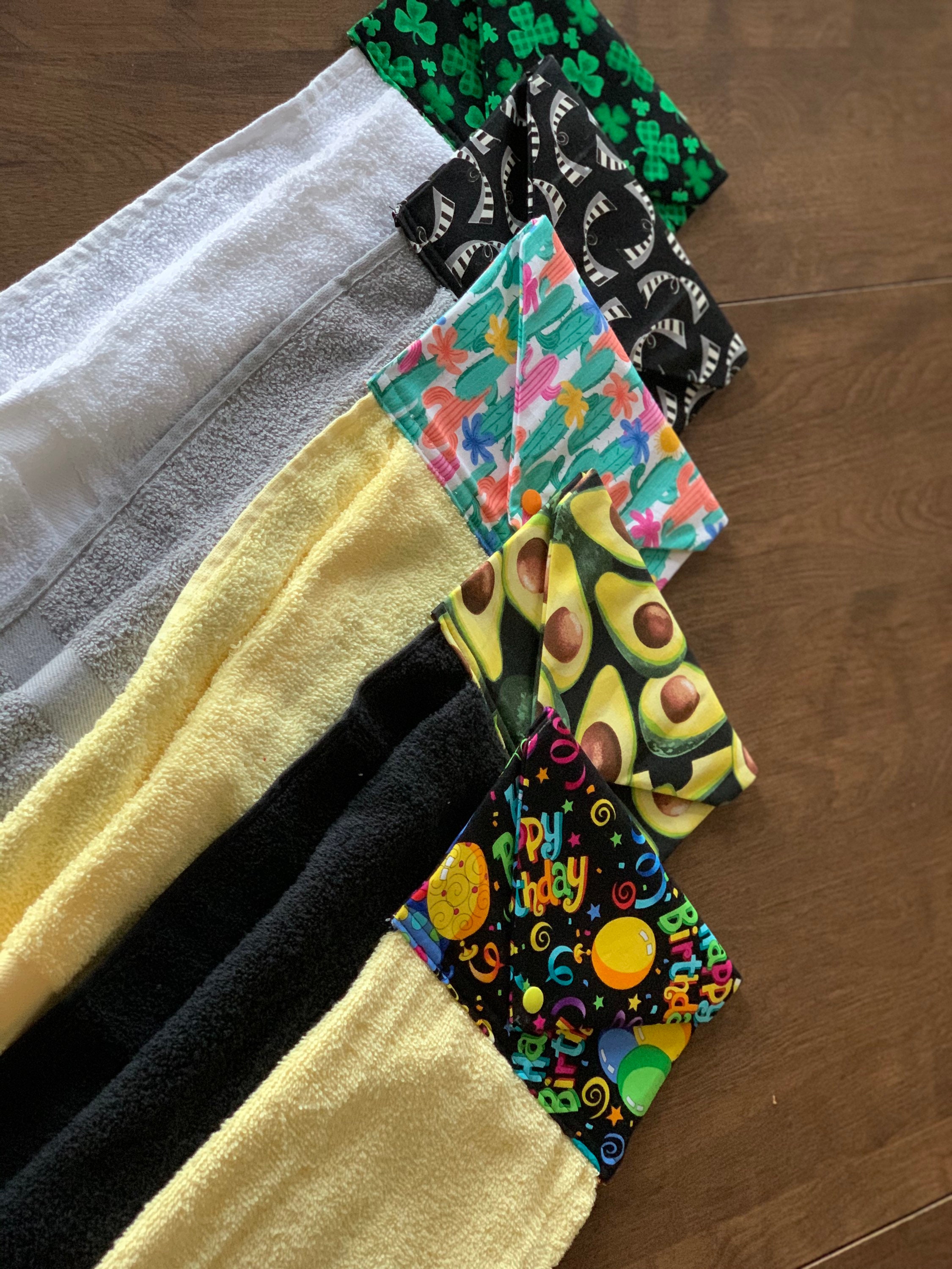 Decorative Kitchen Hand Towel with Snaps