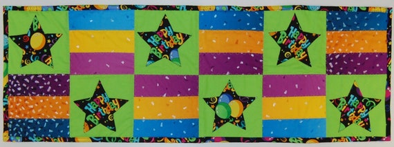 Happy Birthday Celebration Table Runner, Table Runner Happy Birthday